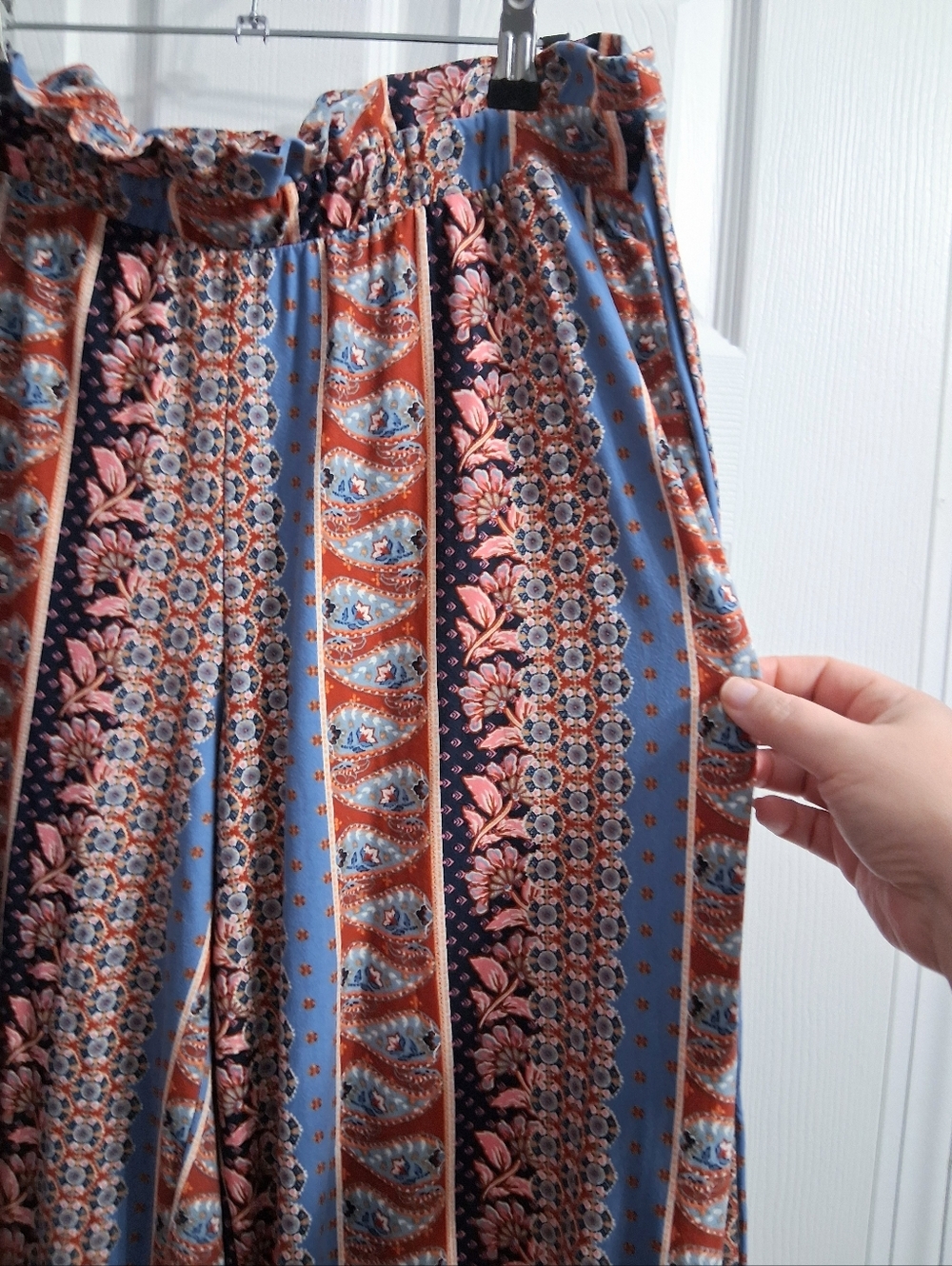 Pink Republic Boho Pants Botanical Pattern Soft Comfy XL - Picture 4 of 13